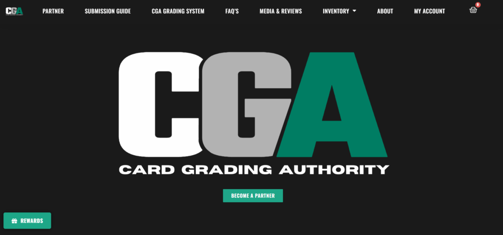 Screenshot of the CGA Website
