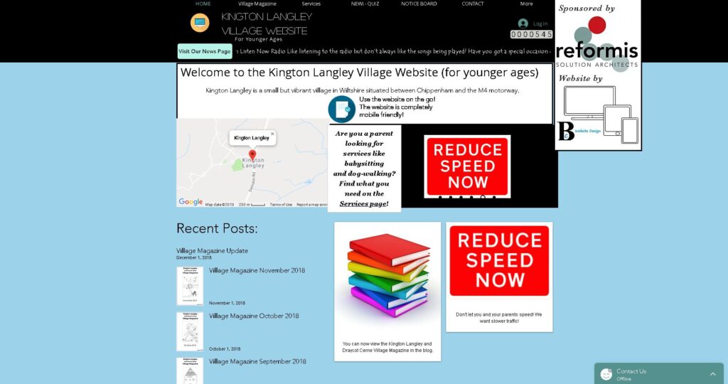 Screenshot of the KLVWFYA Website.